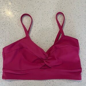 Women's Pink Twist-Front Bralette